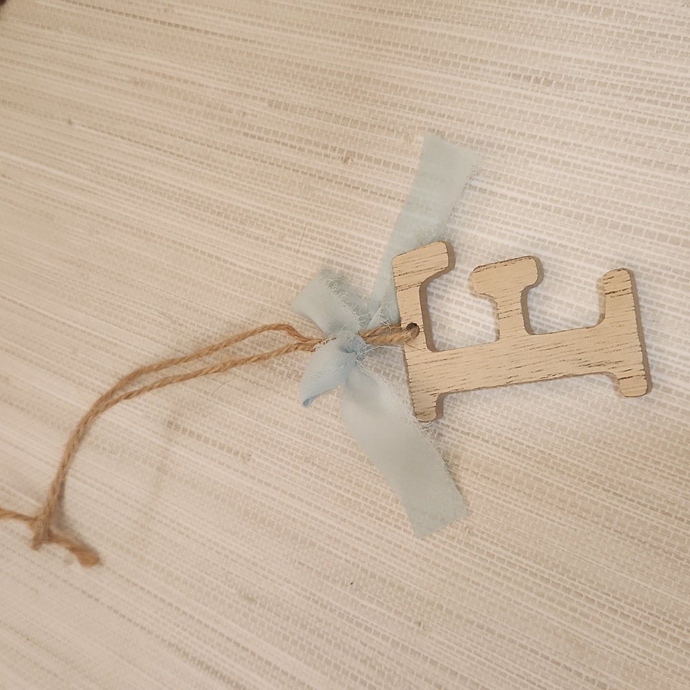 Handmade Letter F Ornament